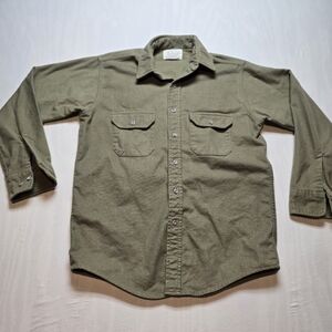 Vintage Dunn's Tennessee Green Flannel Shirt Men Green